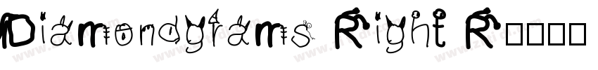 Diamondgrams Right R字体转换